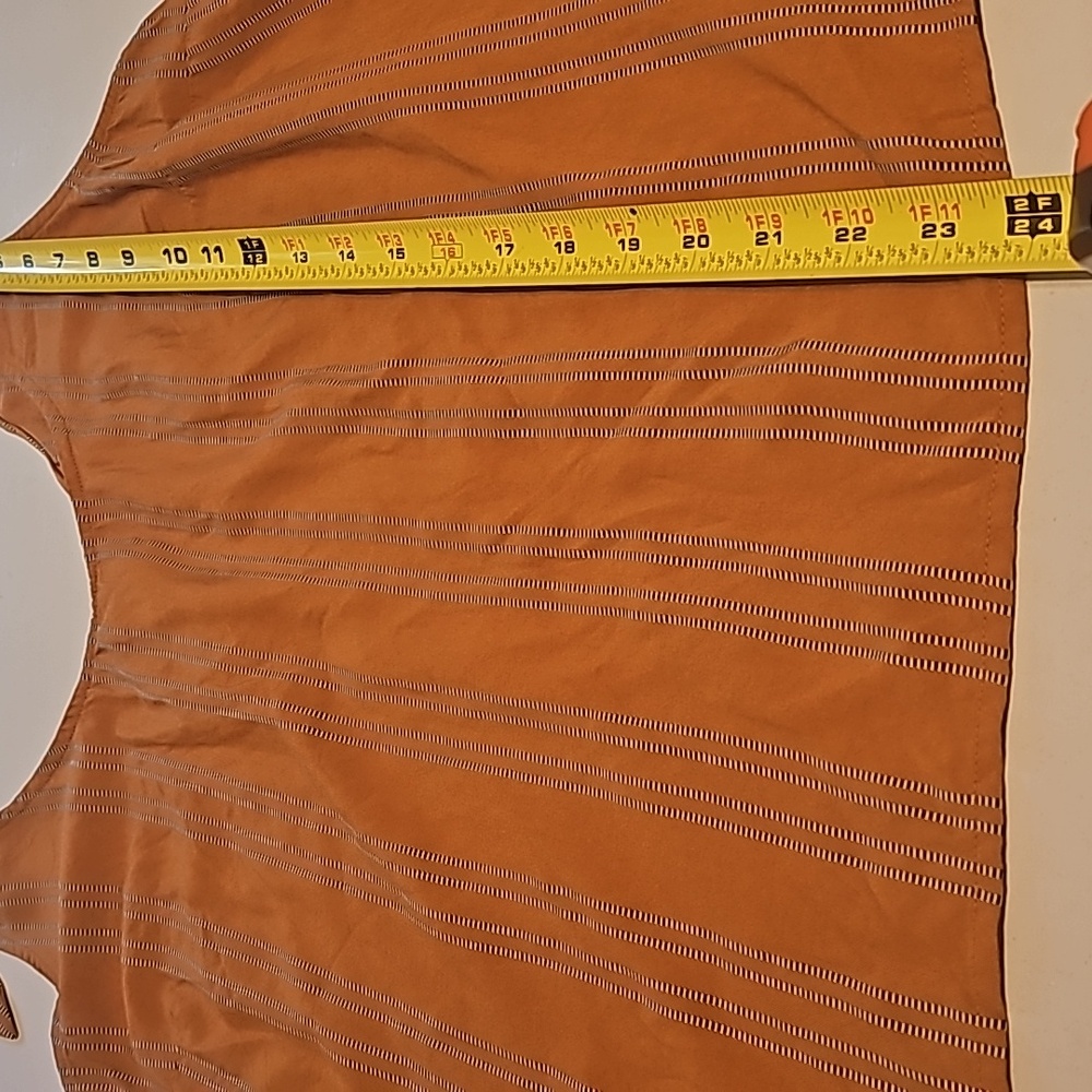 a new day Orange and black/white Straps Top Size L - Picture 9 of 9